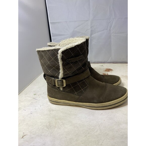 Helly Hansen Women`s Green Leather Boots Size 8 - Picture 2 of 11